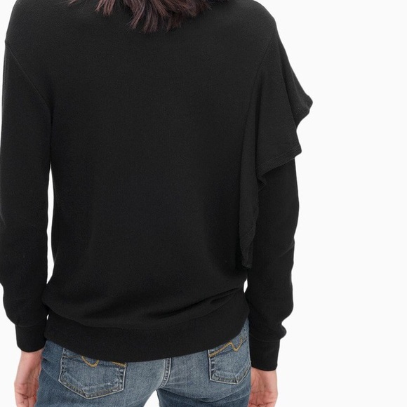 NWT• Splendid• Ruffle Crew Neck Sweater - Picture 5 of 8